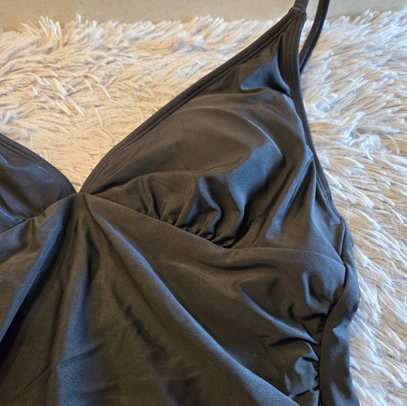 Cupshe Black One Piece Swimsuit Size Large NWT - Picture 7 of 16
